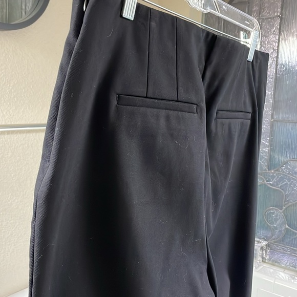 LOFT NEW with Tags cropped Flare Black Pants . Size 14 P - Picture 5 of 9